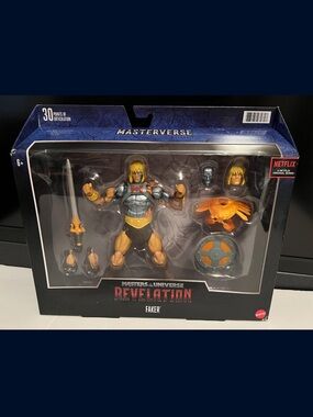 Mattel Masters of the Universe Revelation Faker Figure - Orange & Gray